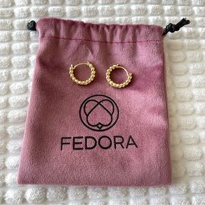 Twisted hoop earrings gold plated chunky hoops lightweight high polish